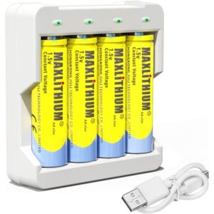 Rechargeable li-ion aa batteries